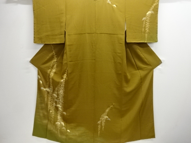 JAPANESE KIMONO / HOMONGI / UNUSED / PINE & KIKU